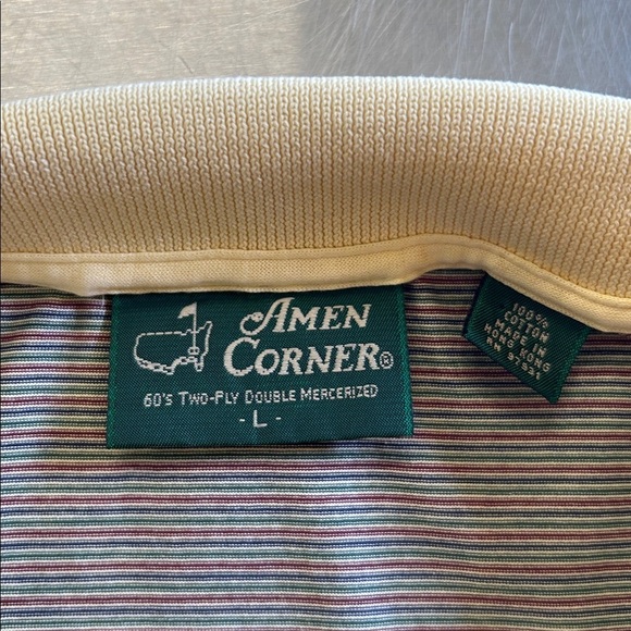 Masters Amen Corner short sleeve polo shirt.  L - Picture 7 of 7